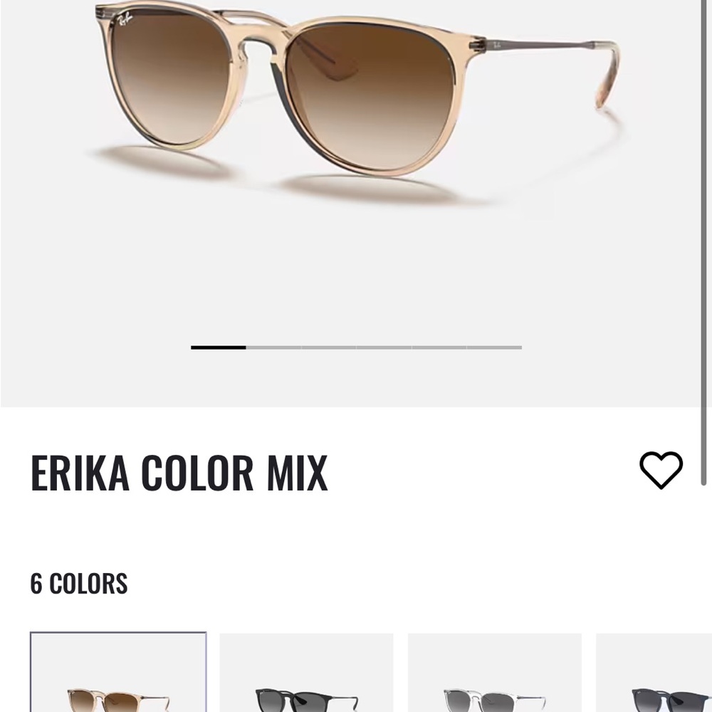 Ray-Ban Erika Tan Sunglasses with Brown Lenses